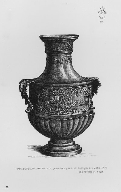 Muzeum Wiktorii i Alberta: wazon, brąz, włoski, XV w. autorstwa English School