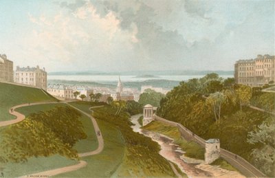 Widok z mostu Dean - Edynburg autorstwa English School
