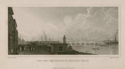 Widok z tarasu Somerset House autorstwa English School