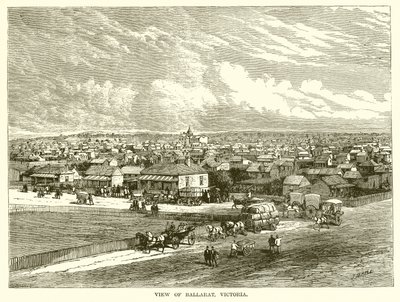 Widok na Ballarat, Wiktoria autorstwa English School
