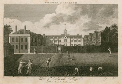 Widok na Dulwich College w Londynie autorstwa English School