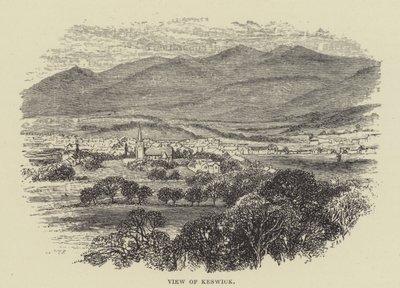 Widok Keswick (grafika) autorstwa English School