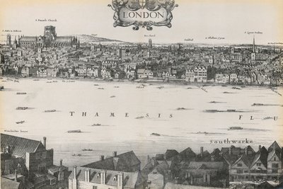 Widok Londynu autorstwa Wenceslausa Hollara, 1647 autorstwa English School