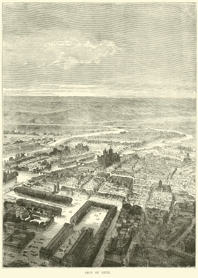Widok Metz, październik 1870 autorstwa English School