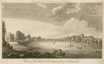 Widok Putneya i Fulham od pana Vannecksa autorstwa English School