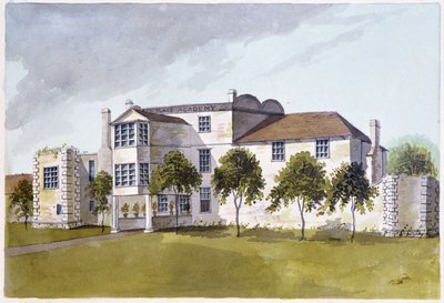 Widok domu Sir Noela de Carona, 1809 autorstwa English School