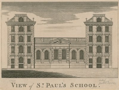 Widok na szkołę św. Pawła autorstwa English School