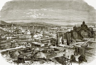 Widok Tiflis autorstwa English School