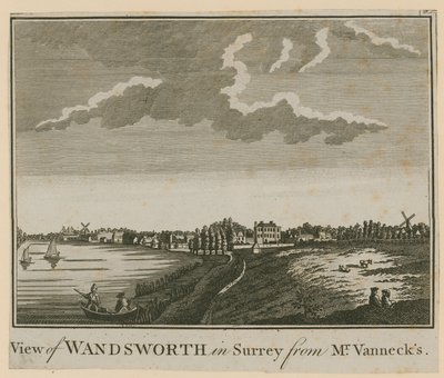 Widok Wandsworth w Surrey od pana Vannecksa autorstwa English School