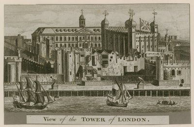Widok na Tower of London autorstwa English School
