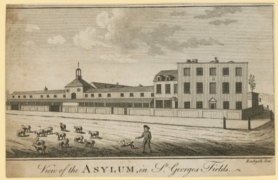 Widok azylu w St Georges Fields autorstwa English School