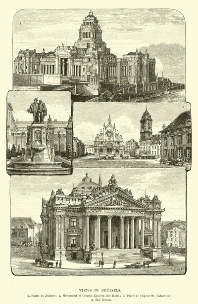 Widoki w Brukseli autorstwa English School