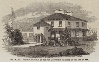 Villa Marina, Douglas, siedziba nowego porucznika-gubernatora Wyspy Man (rycina) autorstwa English School