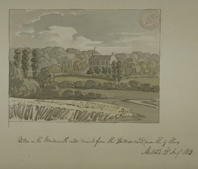 Willa przy Wandsworth Road, Nine Elms (akwarela na papierze) autorstwa English School