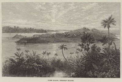 Viper Island, Andaman Islands (grawerowanie) autorstwa English School