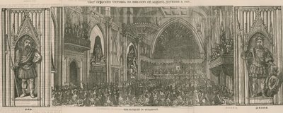 Wizyta królowej Wiktorii w City of London, 9 listopada 1837 r. autorstwa English School