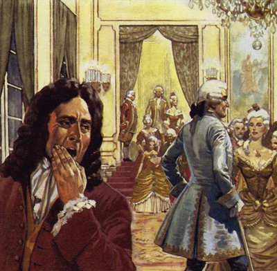Voltaire często chodził na dwór, ale nigdy nie był tam szczęśliwy autorstwa English School