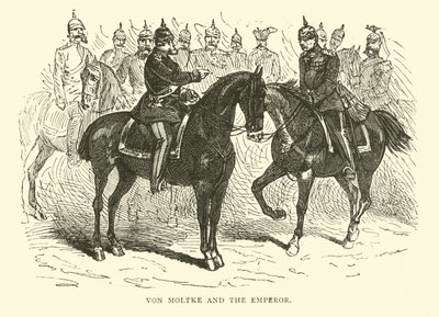 Von Moltke i cesarz, styczeń 1871 autorstwa English School