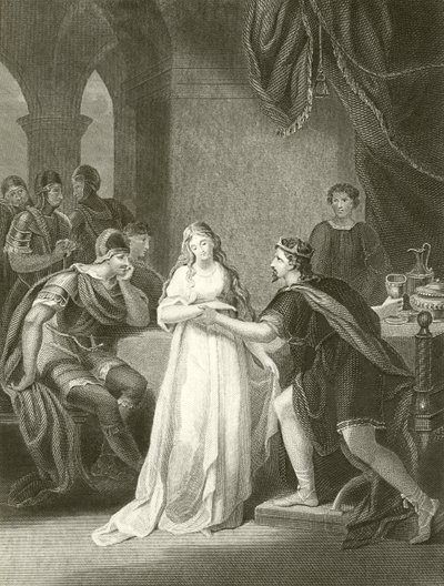 Vortigern i Rowena autorstwa English School