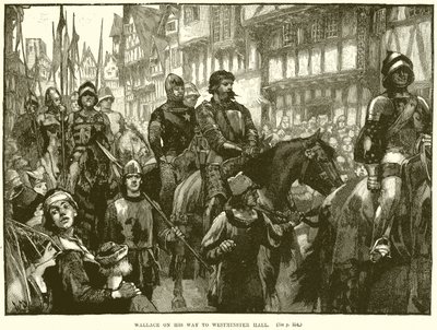 Wallace w drodze do Westminster Hall autorstwa English School