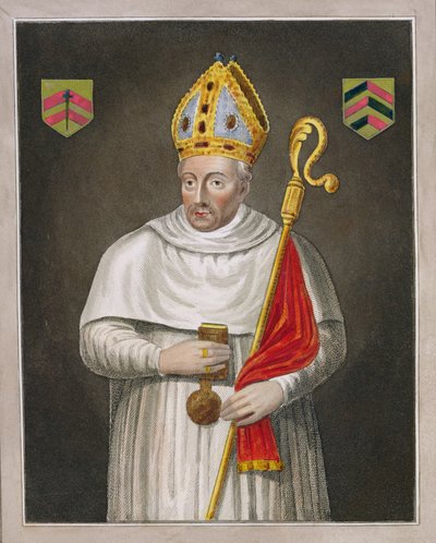 Walter de Merton (zm. 1277), po obrazie w Galerii Bodleian autorstwa English School