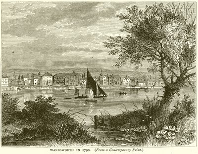 Wandsworth w 1790 autorstwa English School