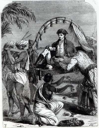 Warren Hastings (1732-1818) w Indiach w 1784 r. autorstwa English School