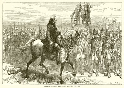 Warren Hastings przegląda kolumny Pearses autorstwa English School