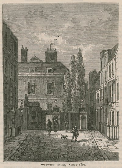 Warwick House, Londyn, około 1810 autorstwa English School