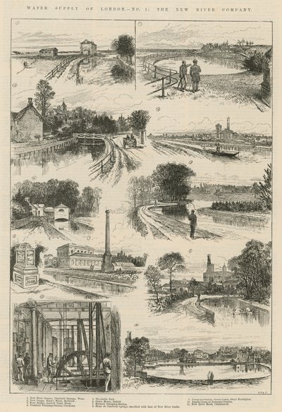 Zaopatrzenie w wodę Londynu: The New River Company autorstwa English School