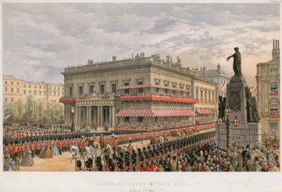 Waterloo Place i Pall Mall autorstwa English School