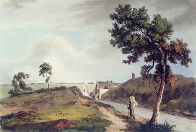 Waterloo, grawerowane przez C. Turnera, 1816 (kolorowe grawerowanie) autorstwa English School