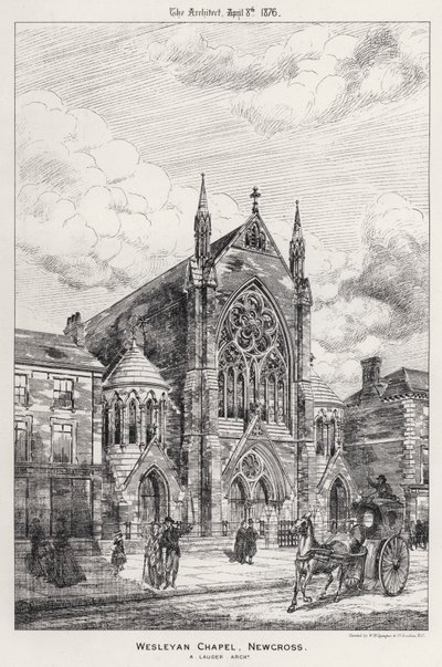 Kaplica Wesleyańska, Newcross (grawerowanie) autorstwa English School