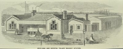Dworzec kolejowy West End i Crystal Palace, Queenstown Road autorstwa English School