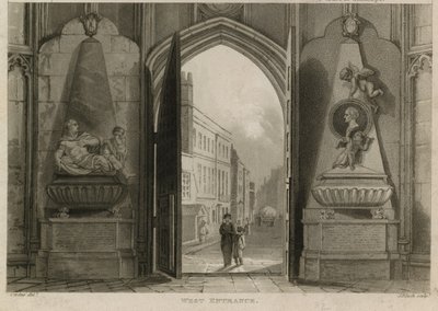 Wejście zachodnie, Opactwo Westminsterskie, Londyn autorstwa English School