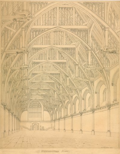 Sala Westminsterska, 1814 autorstwa English School