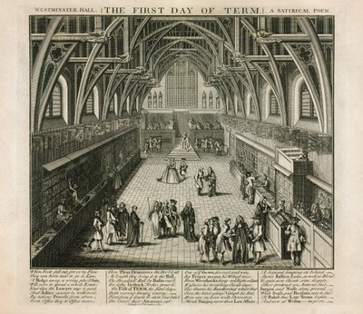 Westminster Hall, Pierwszy dzień semestru, Poemat satyryczny autorstwa English School