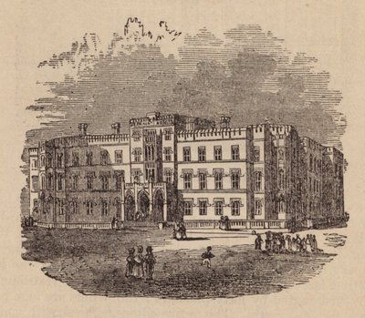 Szpital Westminsterski (grawerunek) autorstwa English School