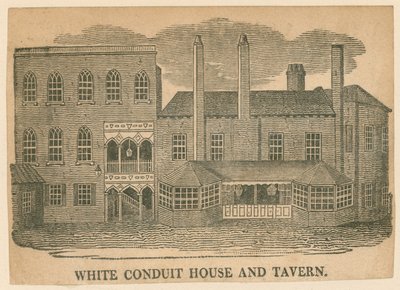 White Conduit House and Tavern, Pentonville, Londyn autorstwa English School