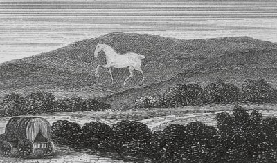 White Horse Vale, Berkshire (grawerunek) autorstwa English School