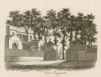 Whitehall Court or Yard, Dom Vanbrugh, zburzony 1898 autorstwa English School
