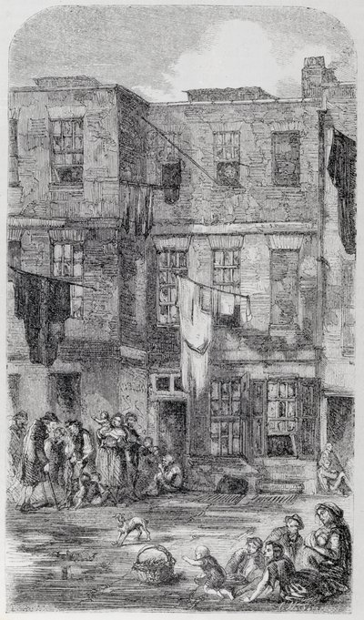Wild Court, przy Great Wild Street, Drury Lane autorstwa English School