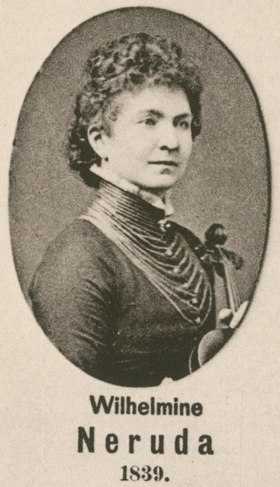 Wilhelmine Neruda (grawerunek) autorstwa English School