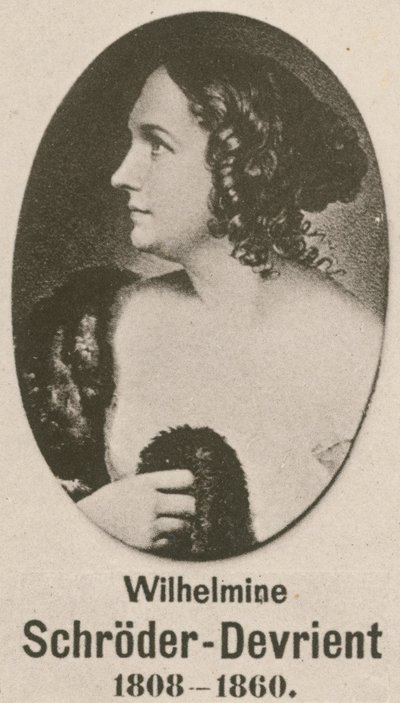 Wilhelmine Schroder-Devrient (grawiura) autorstwa English School