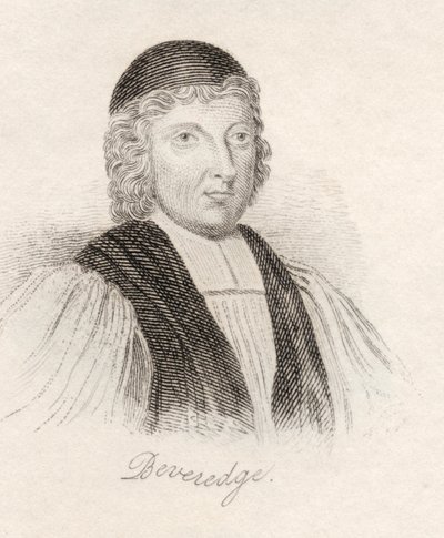 William Beveridge, z „Słownika historycznego Krabba”, opublikowanego w 1825 r. autorstwa English School