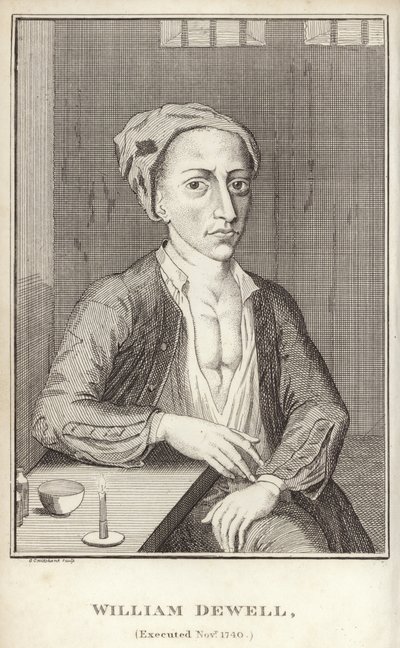 William Dewell, stracony w listopadzie 1740 autorstwa English School
