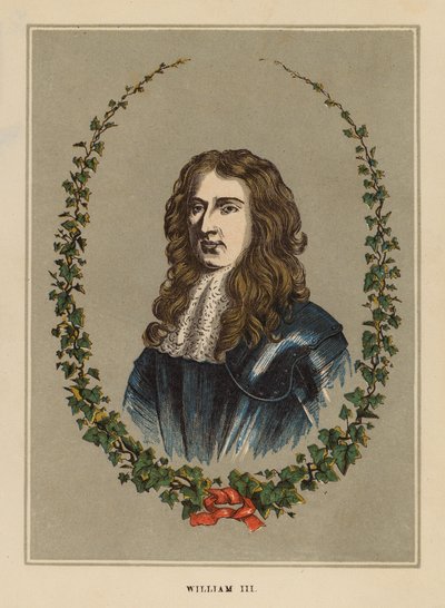 Wilhelm III (kolorowa rycina) autorstwa English School
