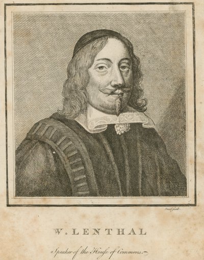 William Lenthal, przewodniczący Izby Gmin autorstwa English School