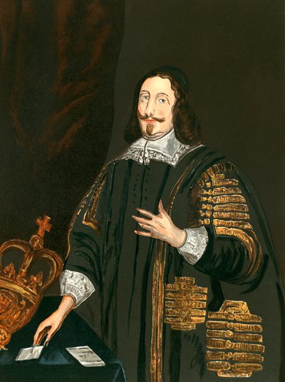 William Lenthall (kolorowa litografia) autorstwa English School