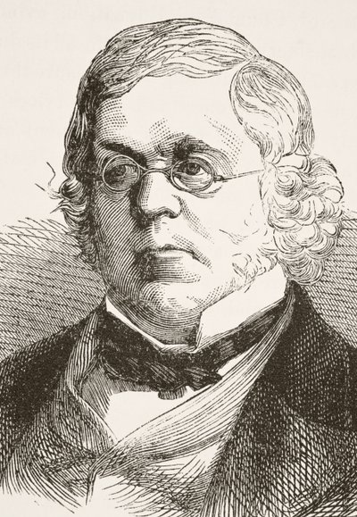 William Makepeace Thackeray, z „The National and Domestic History of England” Williama Hickmana Smitha Aubreya (1858-1916), wydana w Londynie, ok. 1890 r. autorstwa English School
